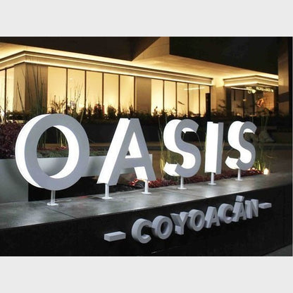 Oasis 3D Backlit Channel Letters Led Light Sign
