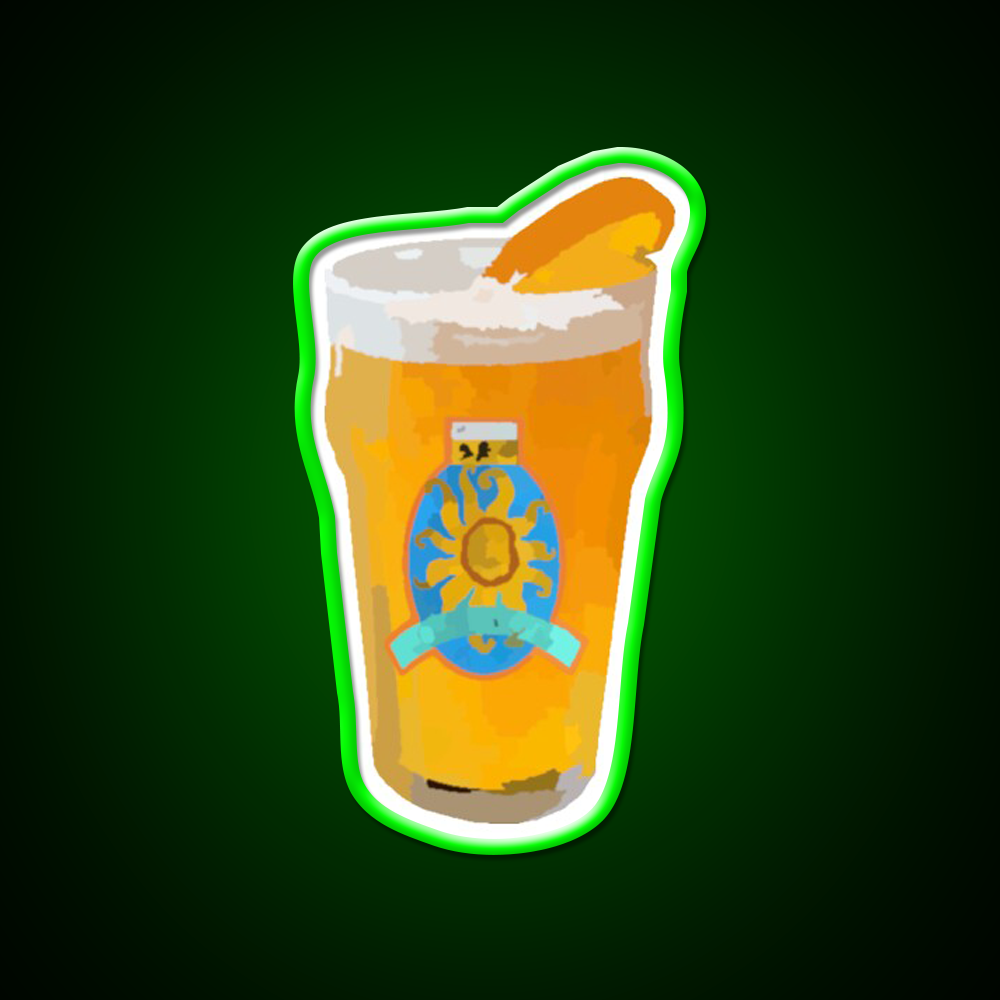 Oberon Watercolor Beer Bar Decor Led Neon Sign Rgb Color