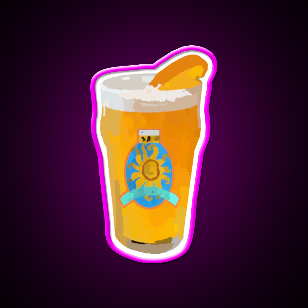 Oberon Watercolor Beer Bar Decor Led Neon Sign Rgb Color