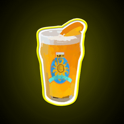 Oberon Watercolor Beer Bar Decor Led Neon Sign Rgb Color