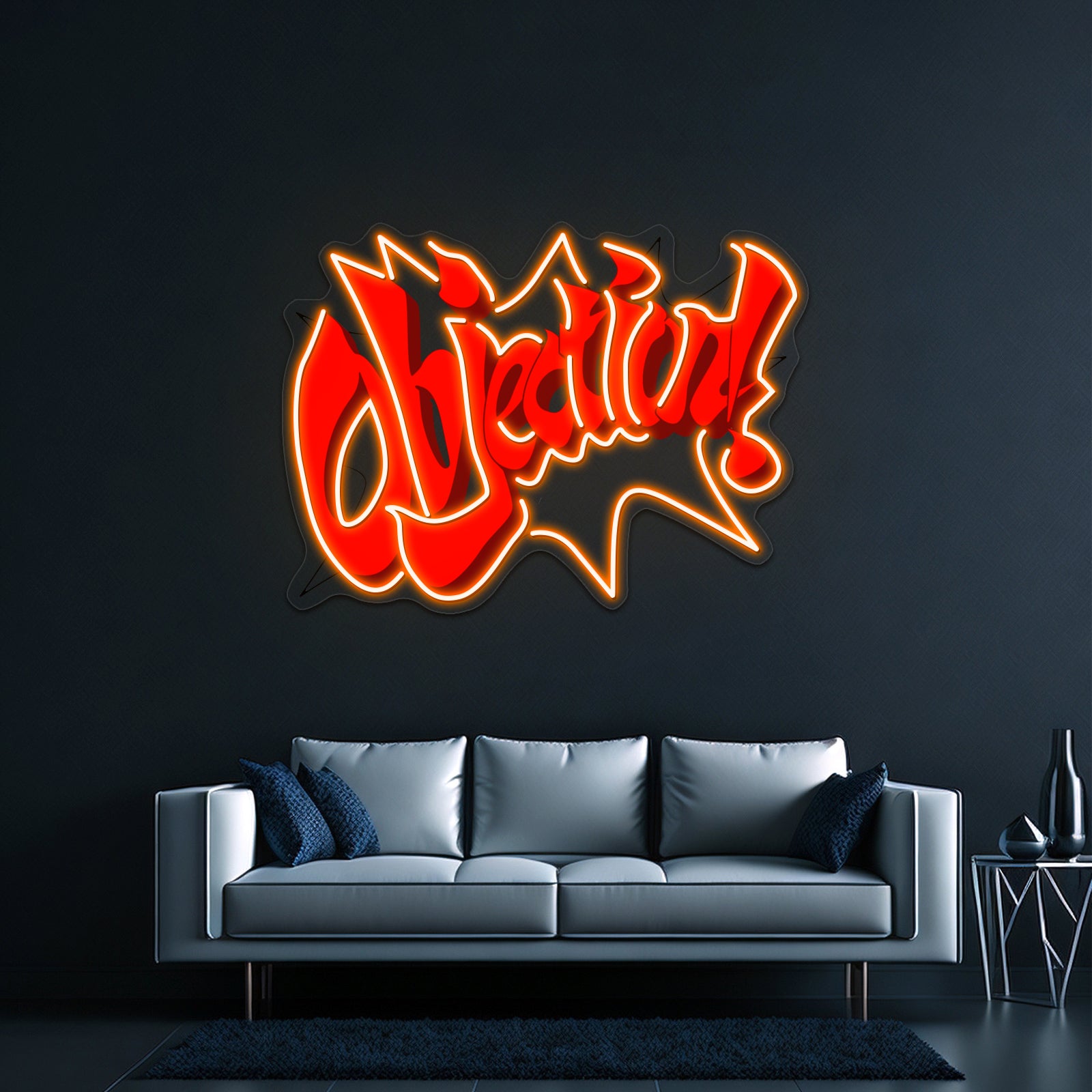 Objection Artwork Business Led Sign | Shineneon