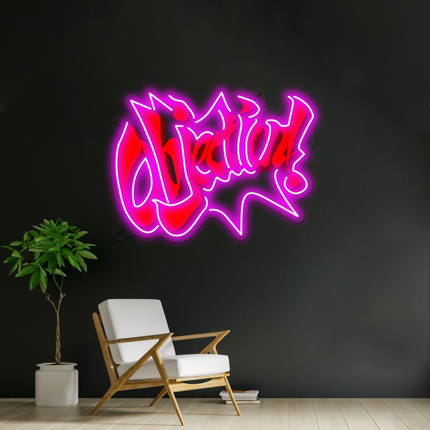 Objection Artwork Business Led Sign