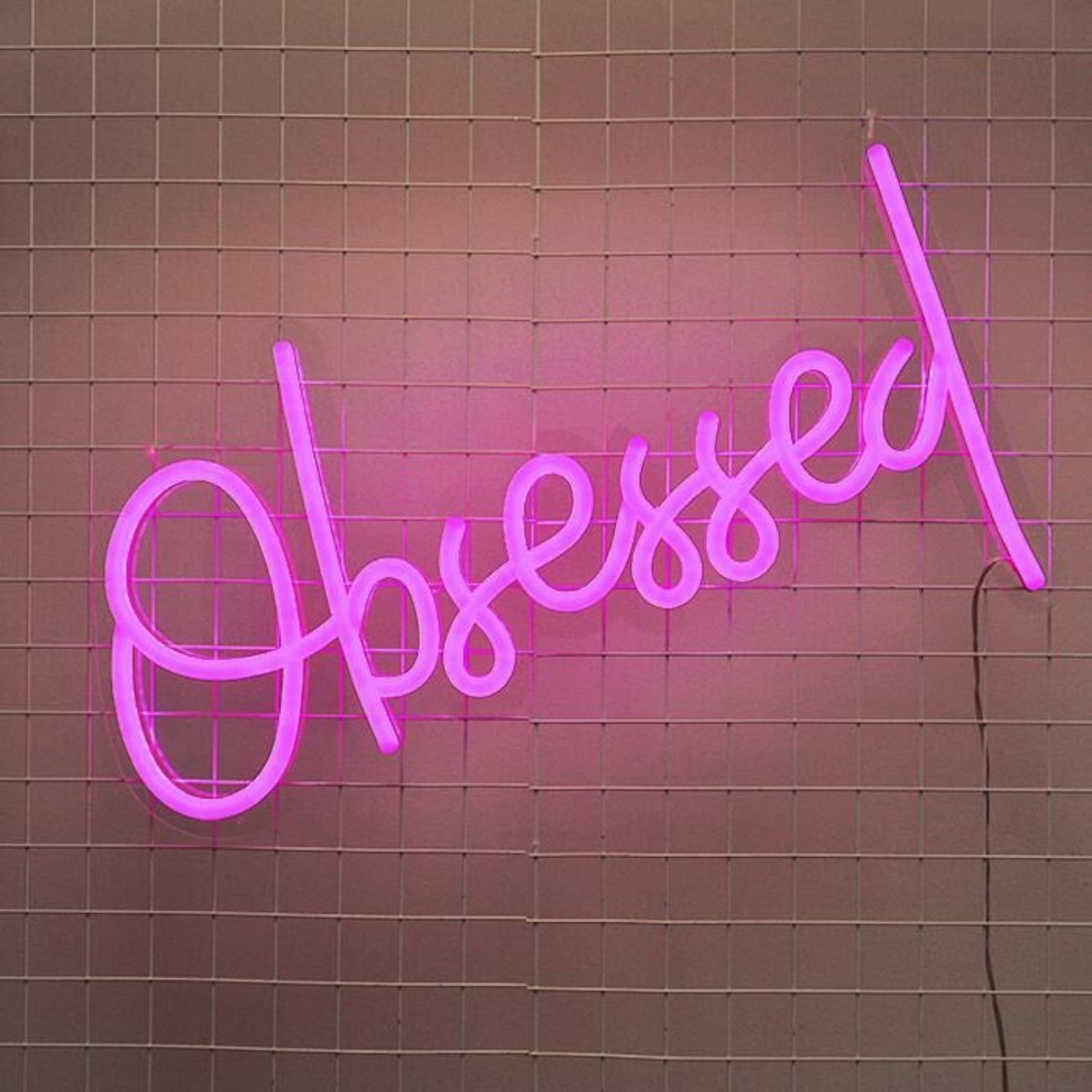 Obsessed Led Neon Sign Adds Fun To Playful Bedroom Decor | Shineneon
