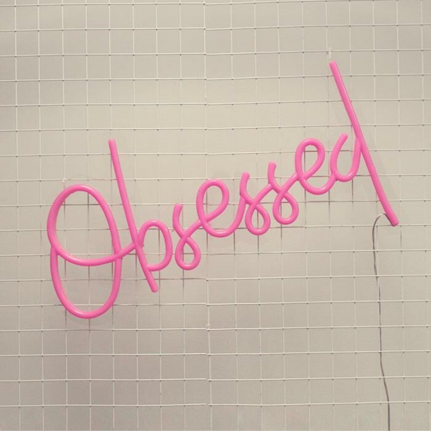 Obsessed Led Neon Sign Adds Fun To Playful Bedroom Decor | Shineneon