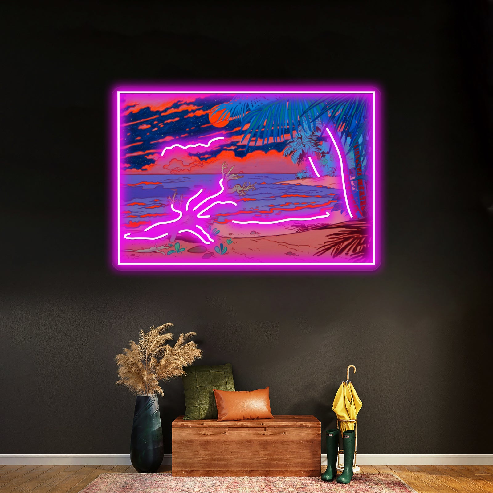 Ocean Artwork Business Led Sign | Shineneon