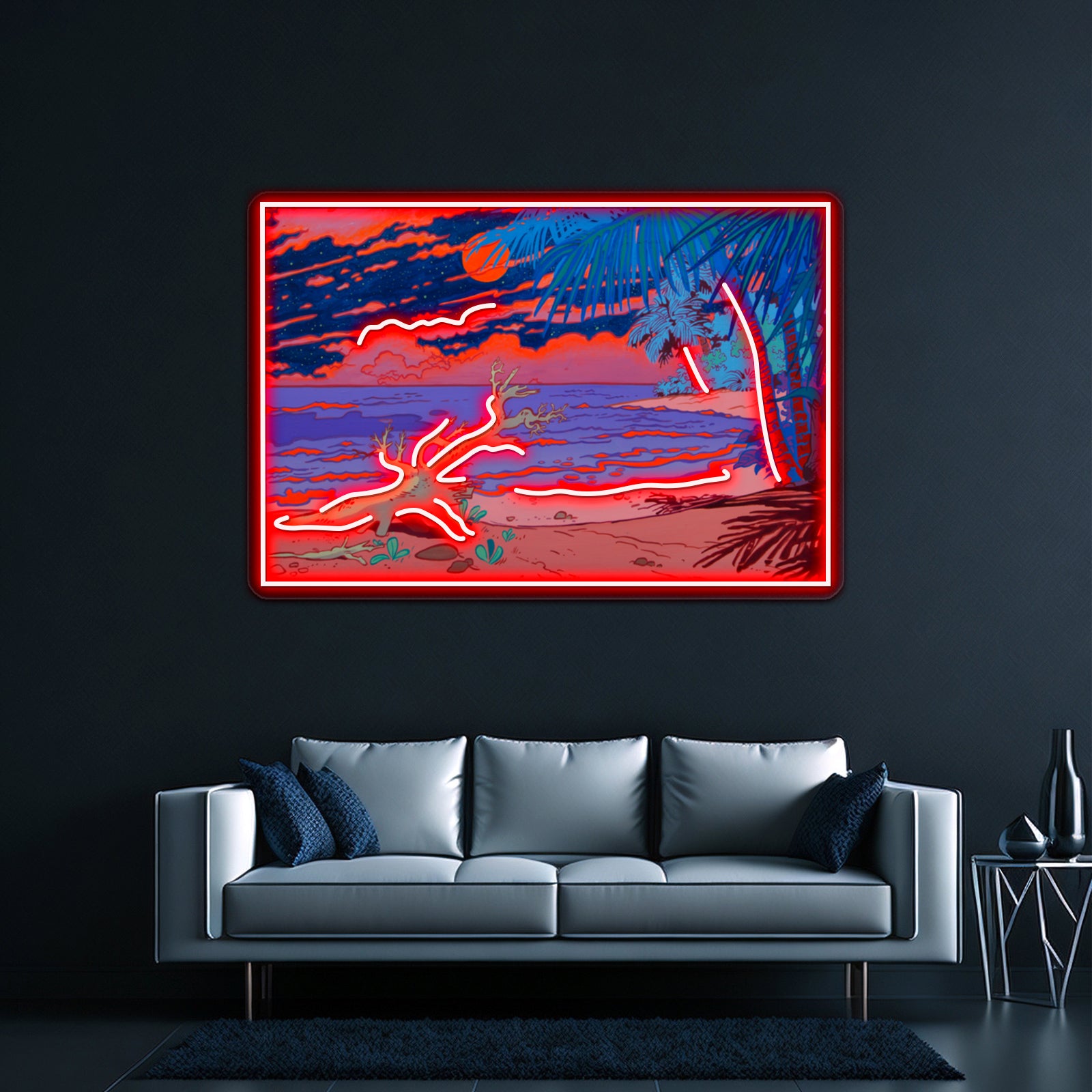 Ocean Artwork Business Led Sign | Shineneon