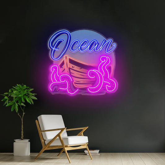 Ocean Labyrinth Led Neon Sign Light Custom Led Signs