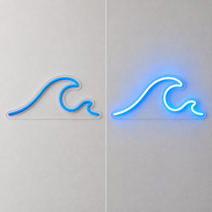 Ocean Wave Blue LED Neon Sign - Shineneon