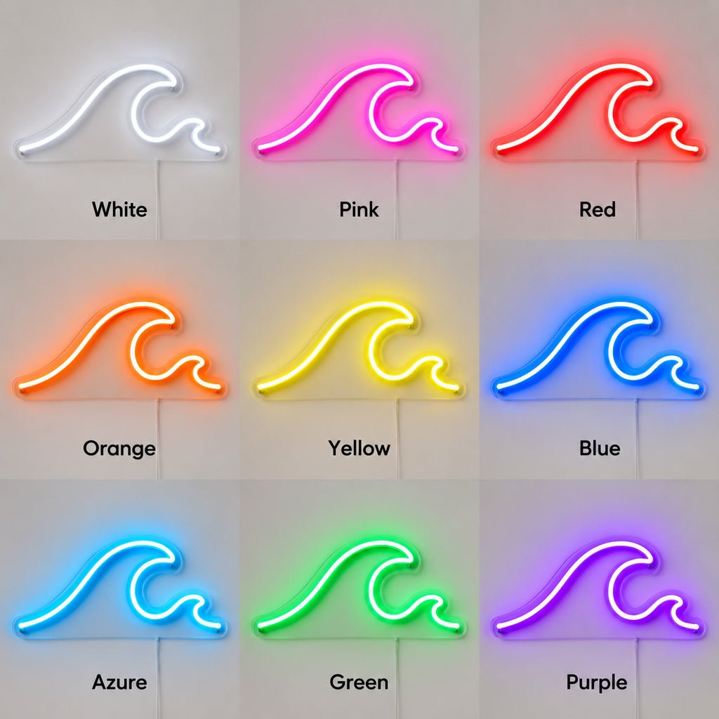 Ocean Wave Blue LED Neon Sign - Shineneon