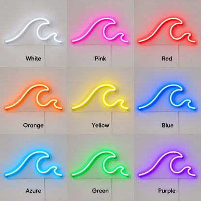 Ocean Wave Blue LED Neon Sign - Shineneon