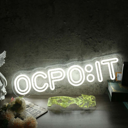 Ocpoit White Led Neon Sign - Shineneon