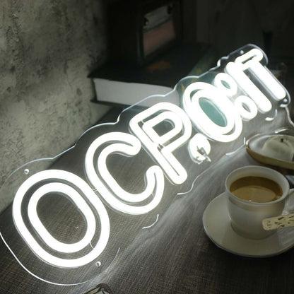 Ocpoit White Led Neon Sign - Shineneon