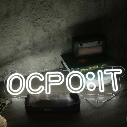 Ocpoit White Led Neon Sign - Shineneon
