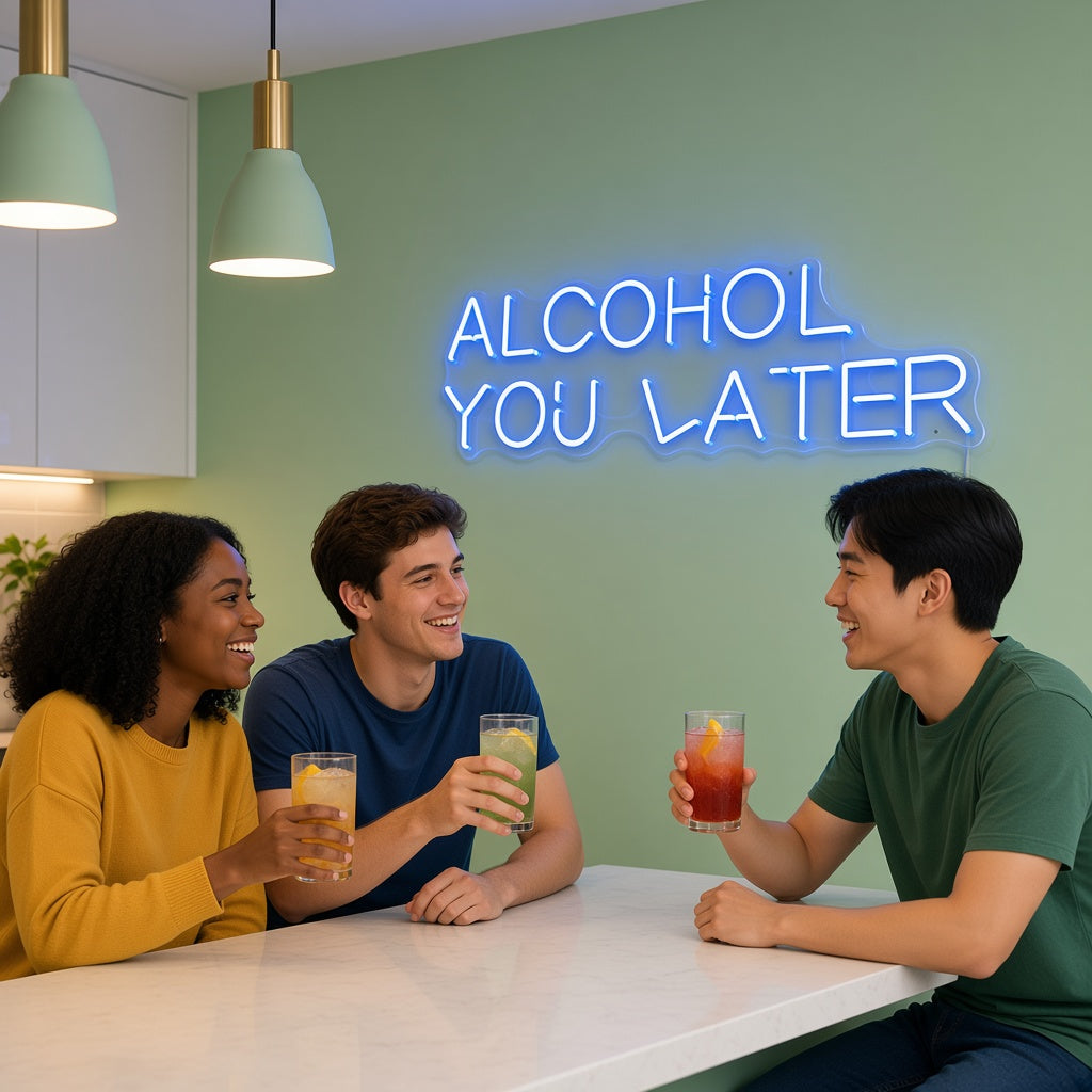 Alcohol You Later LED Neon Sign