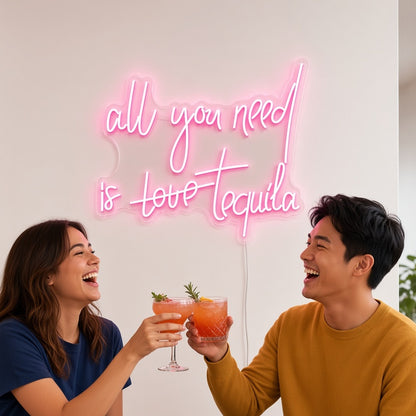 All You Need Is Love Tequila LED Neon Sign