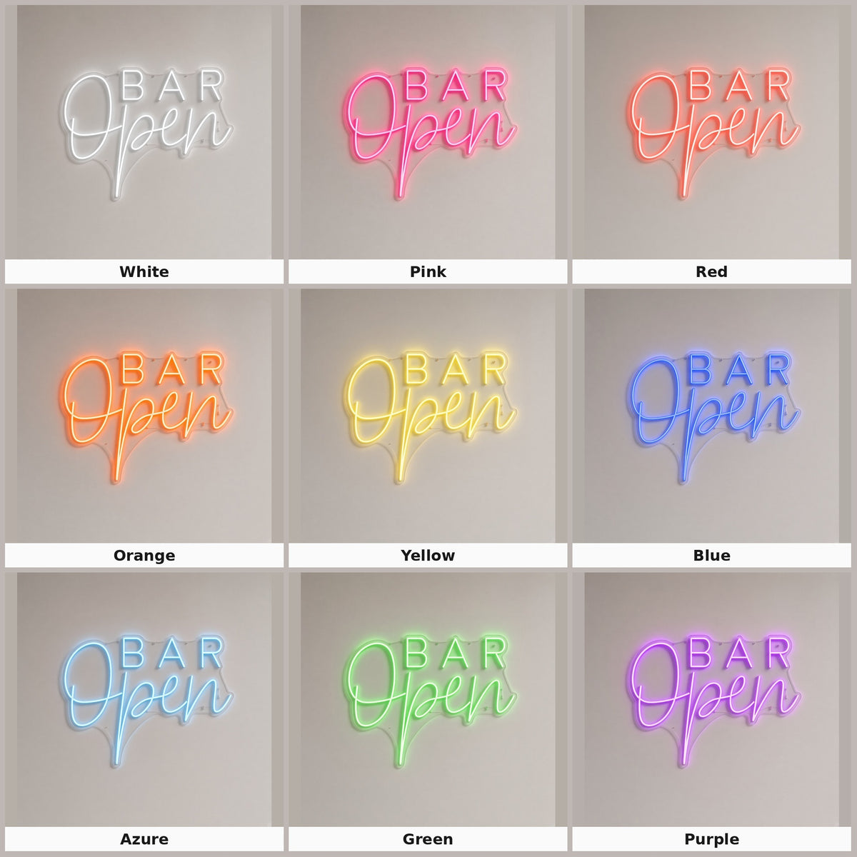 Bar Open LED Neon Sign