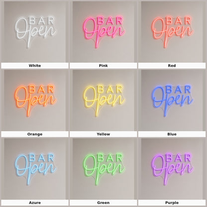 Bar Open LED Neon Sign