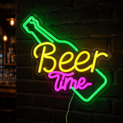Beer Time LED Neon Sign