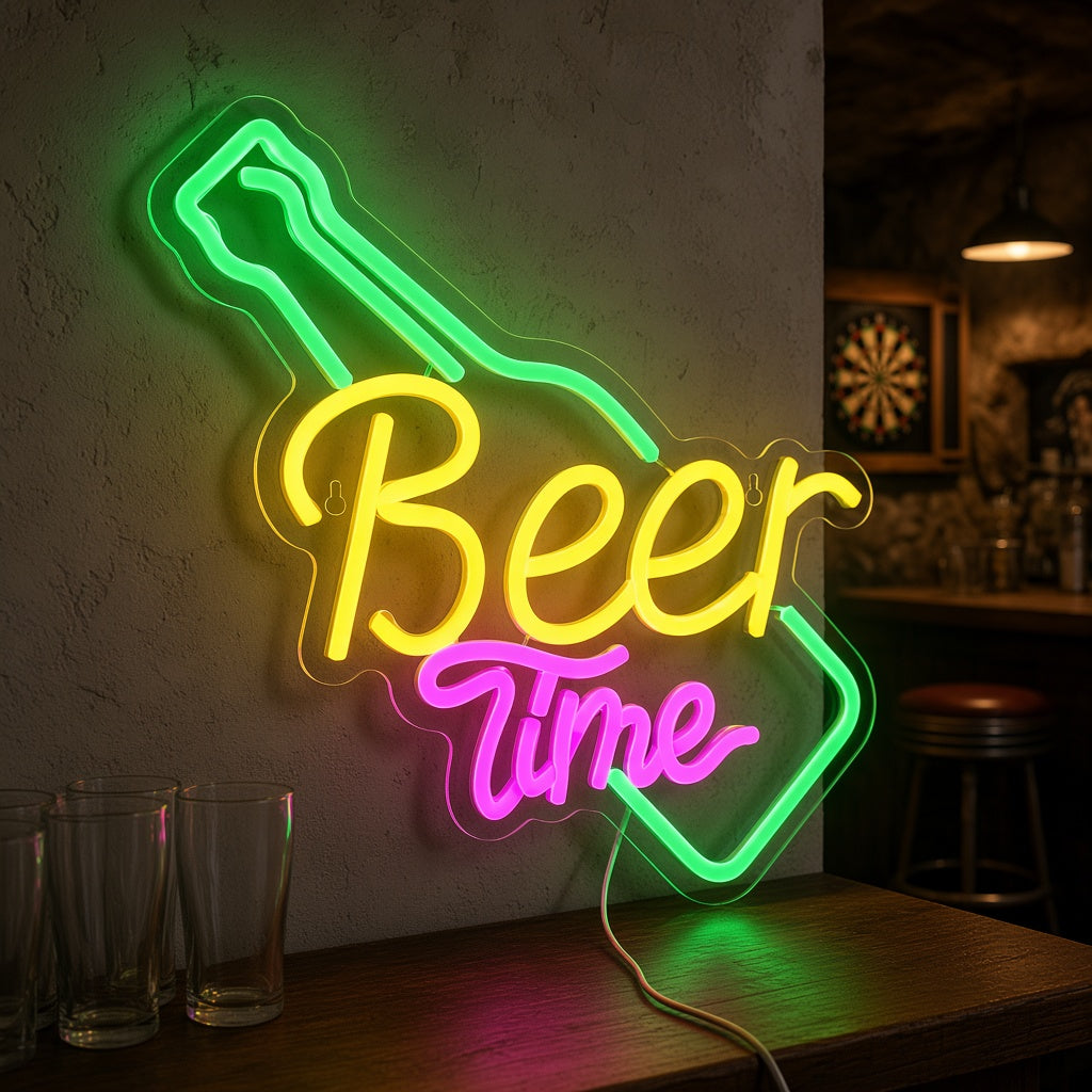 Beer Time LED Neon Sign