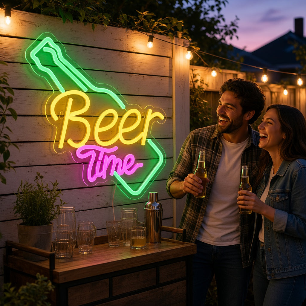 Beer Time LED Neon Sign