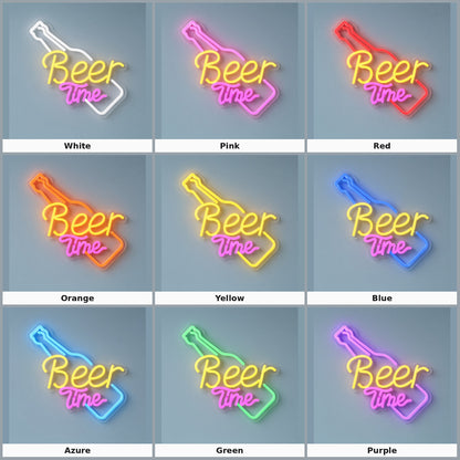 Beer Time LED Neon Sign