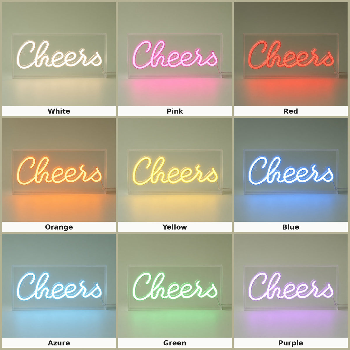 Cheers LED Neon Sign