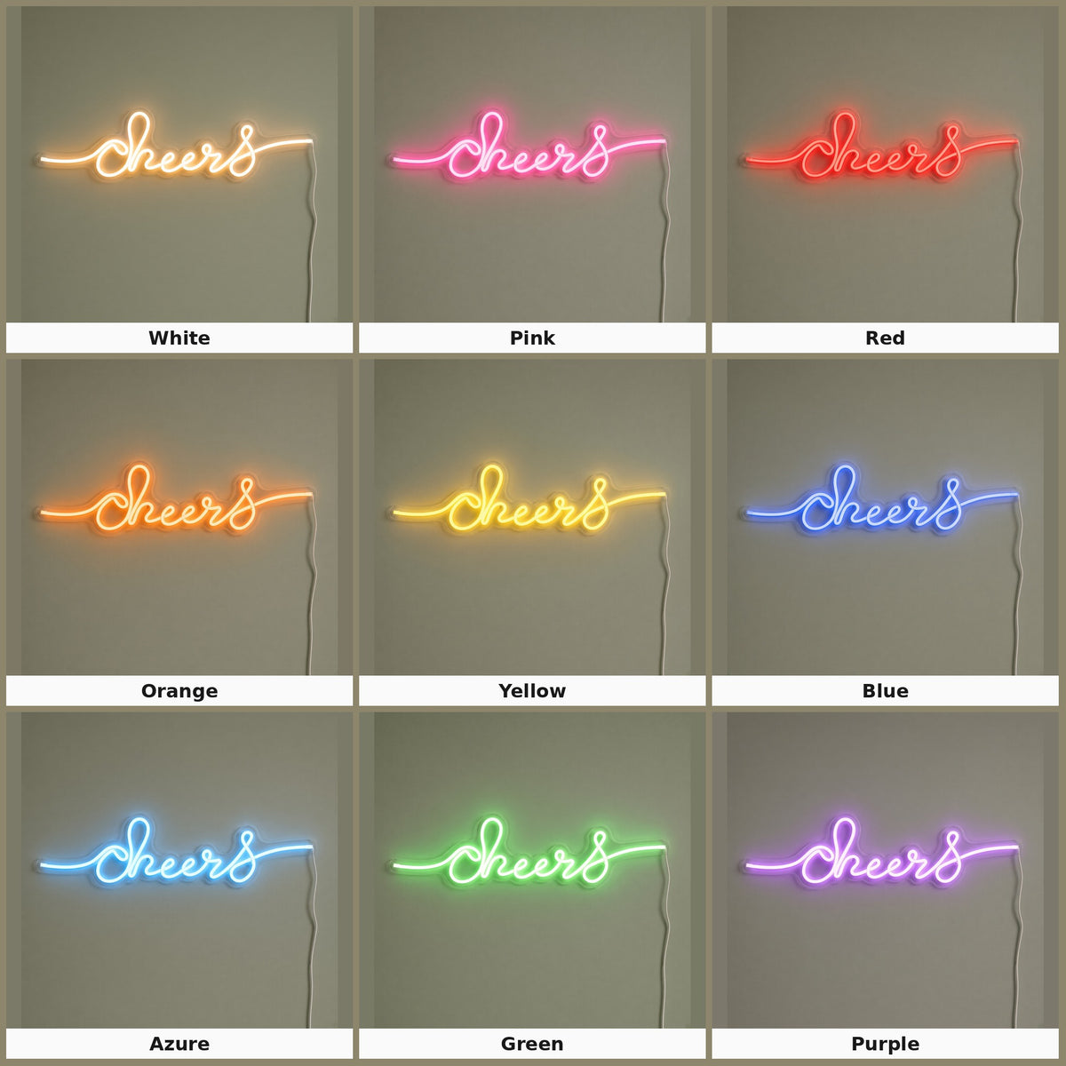 Cheers LED Neon Sign