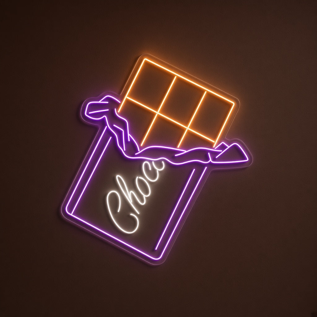 Chocolate Bar LED Neon Sign