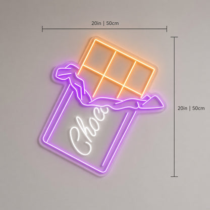 Chocolate Bar LED Neon Sign