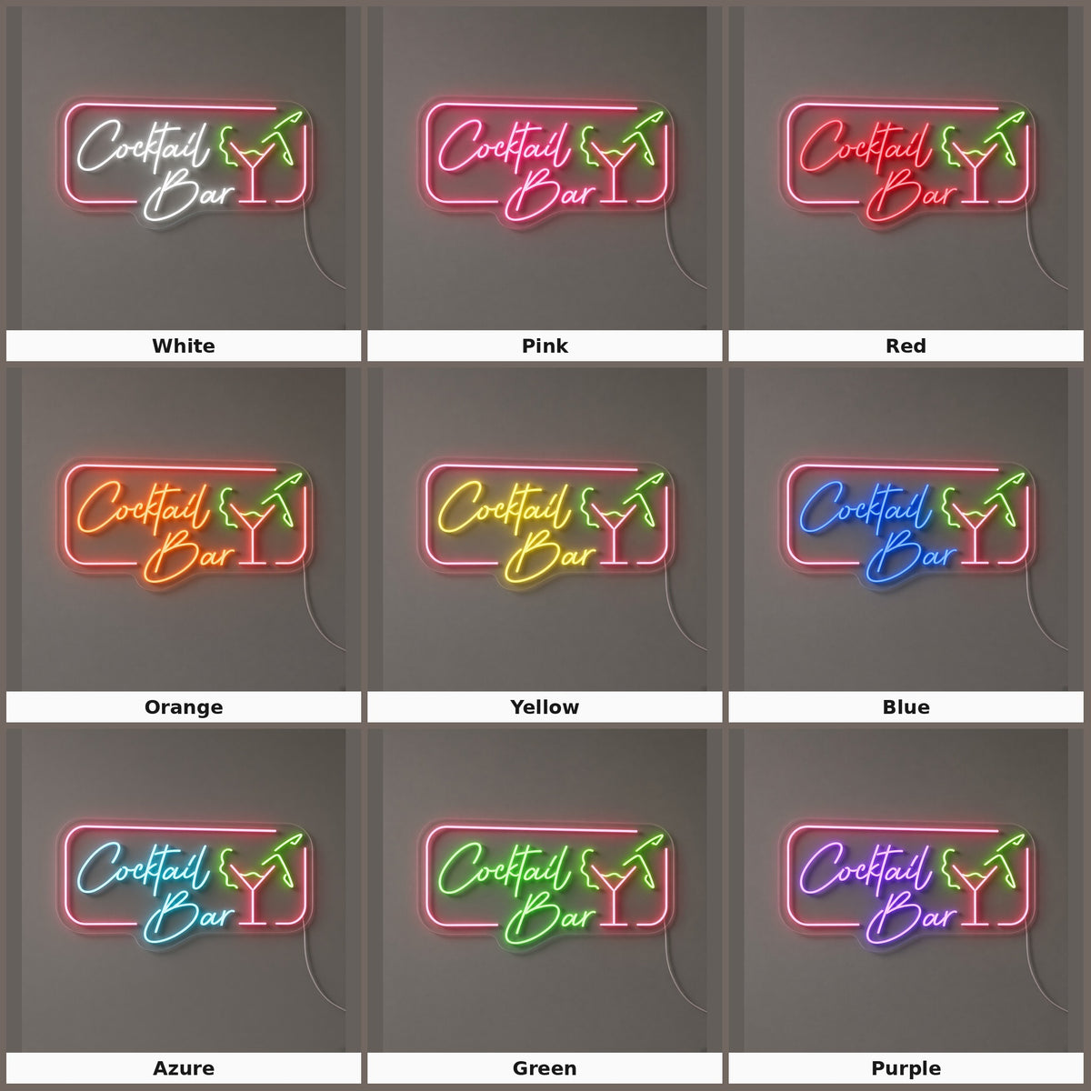 Cocktail Bar LED Neon Sign