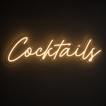 Cocktails LED Neon Sign
