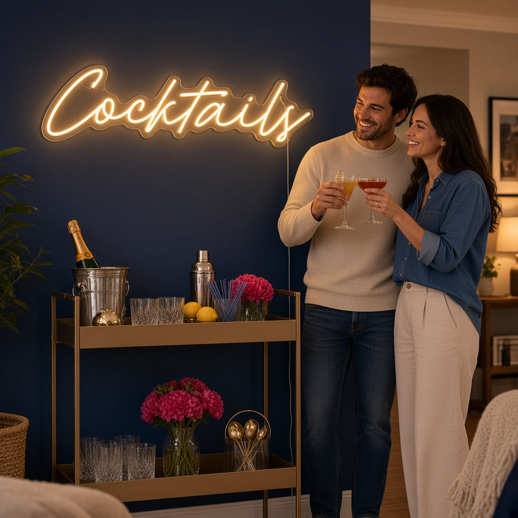 Cocktails LED Neon Sign