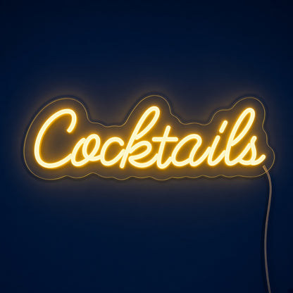 Cocktails LED Neon Sign
