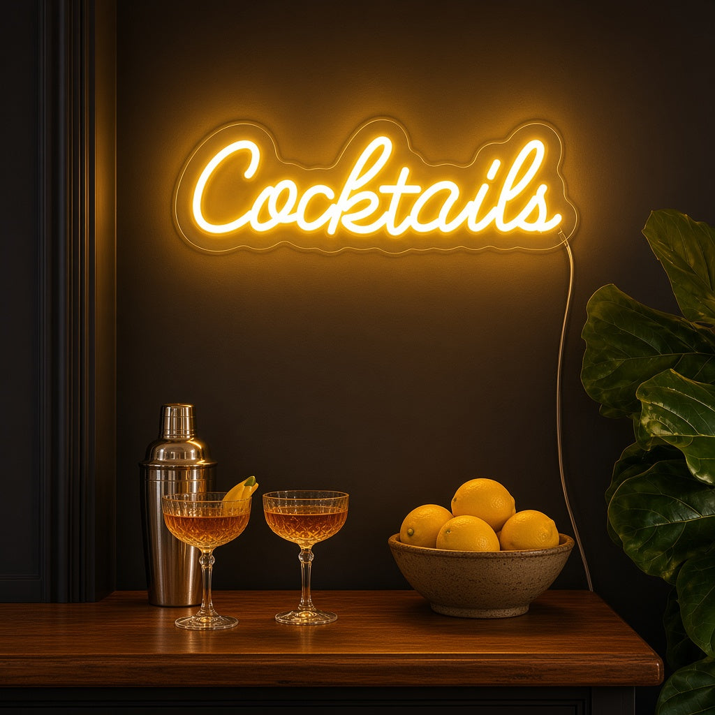 Cocktails LED Neon Sign
