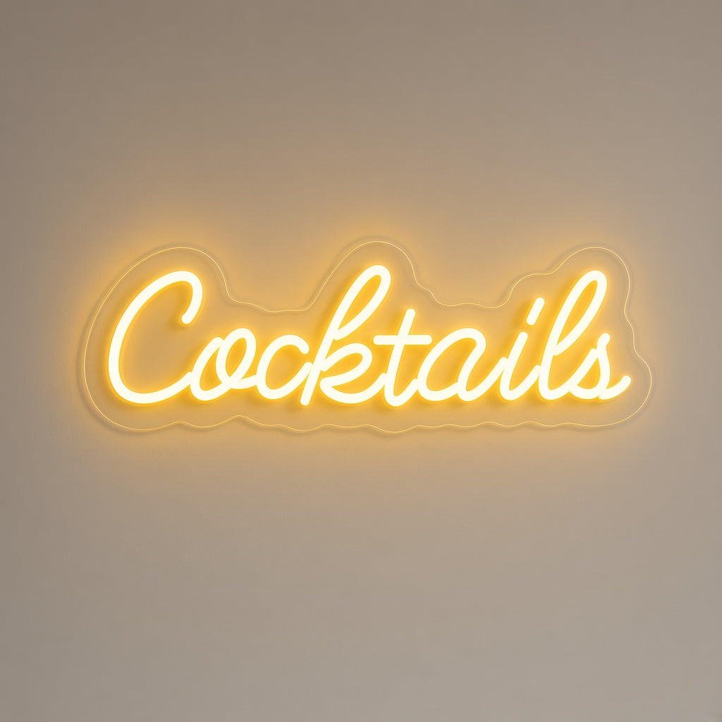 Cocktails LED Neon Sign