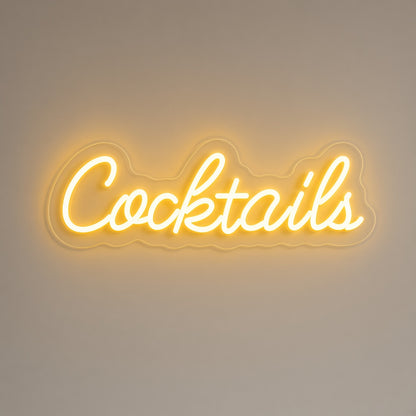 Cocktails LED Neon Sign