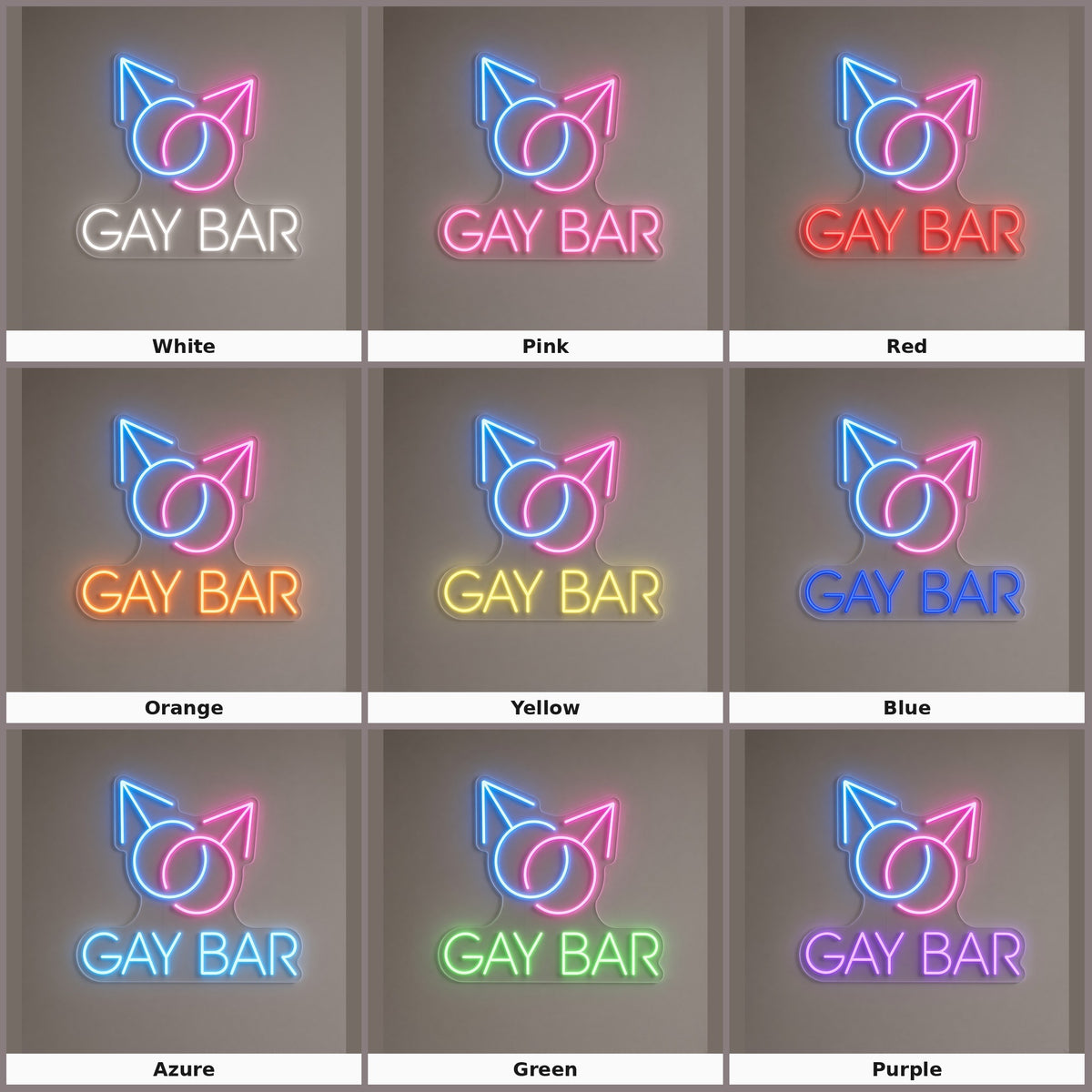 Gay Bar LED Neon Sign