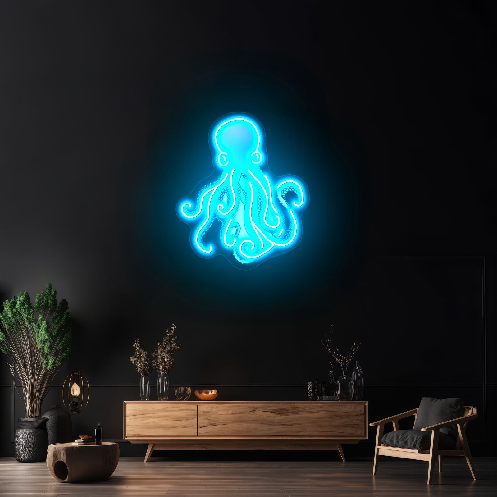 Octopus Artwork Cool Neon Signs