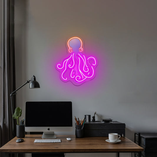 Octopus Artwork Cool Neon Signs