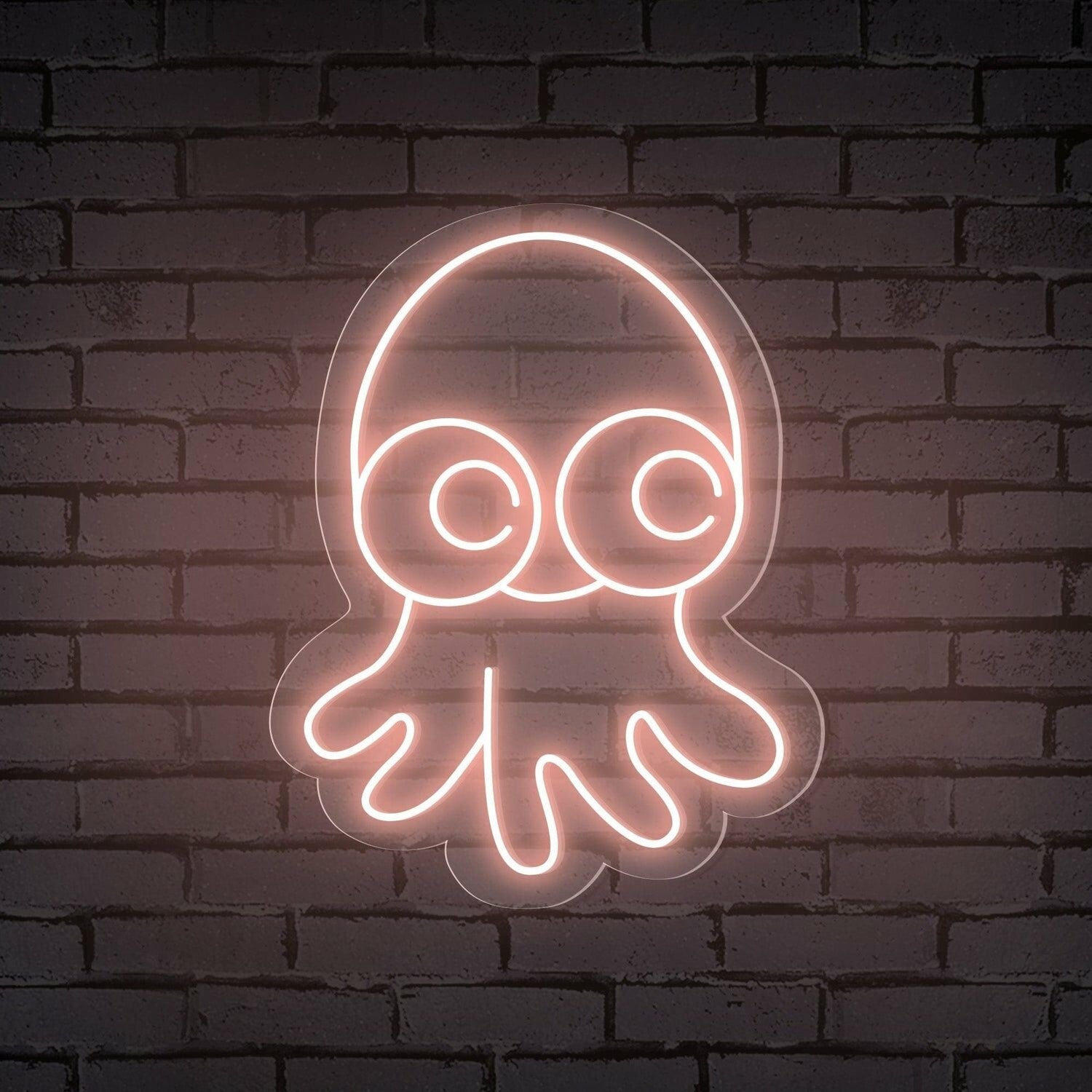 Octopus Cute Led Neon Sign For Bedroom Office Or Party Ambiance - Shineneon