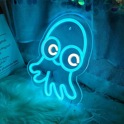Octopus Cute Led Neon Sign For Bedroom Office Or Party Ambiance - Shineneon