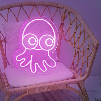 Octopus Cute Led Neon Sign For Bedroom Office Or Party Ambiance - Shineneon