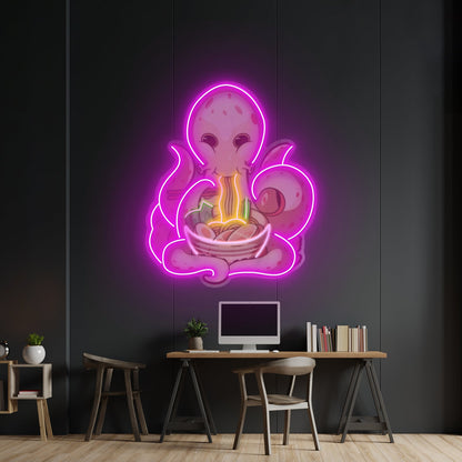 Octopus Eating Ramen Led Neon Sign Light Custom Led Signs - Shineneon