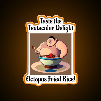 Octopus Fried Rice Led Neon Sign Chinese Food Rgb Color - Shineneon