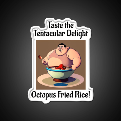 Octopus Fried Rice Led Neon Sign Chinese Food Rgb Color - Shineneon
