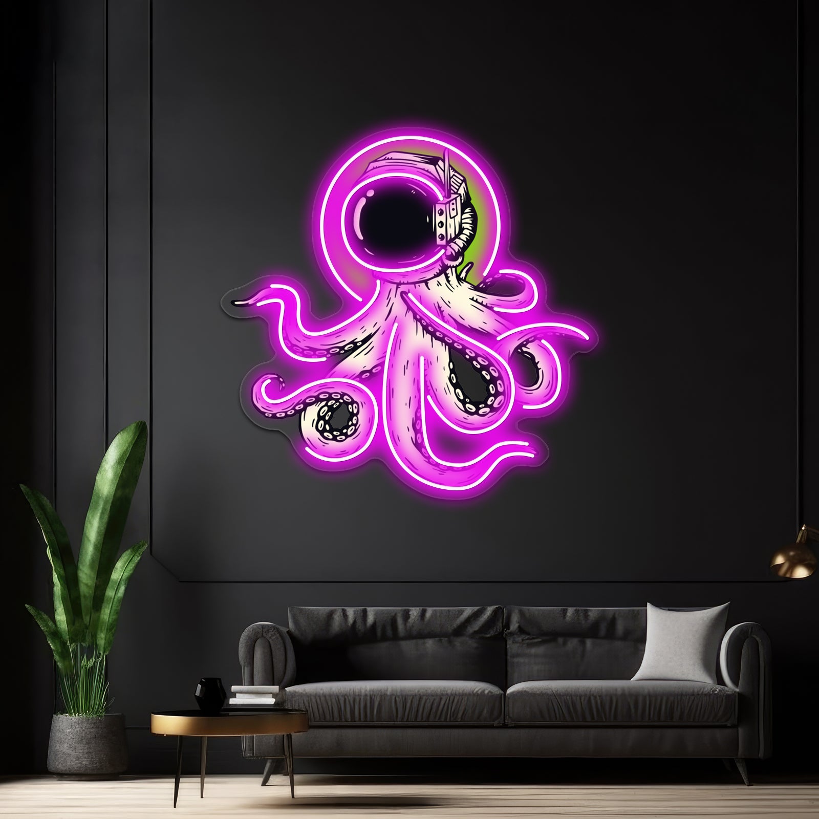 Octopus In Space Wall Artwork Neon Signs | Shineneon