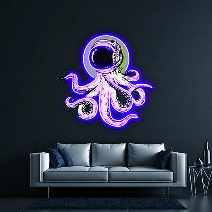 Octopus In Space Wall Artwork Neon Signs