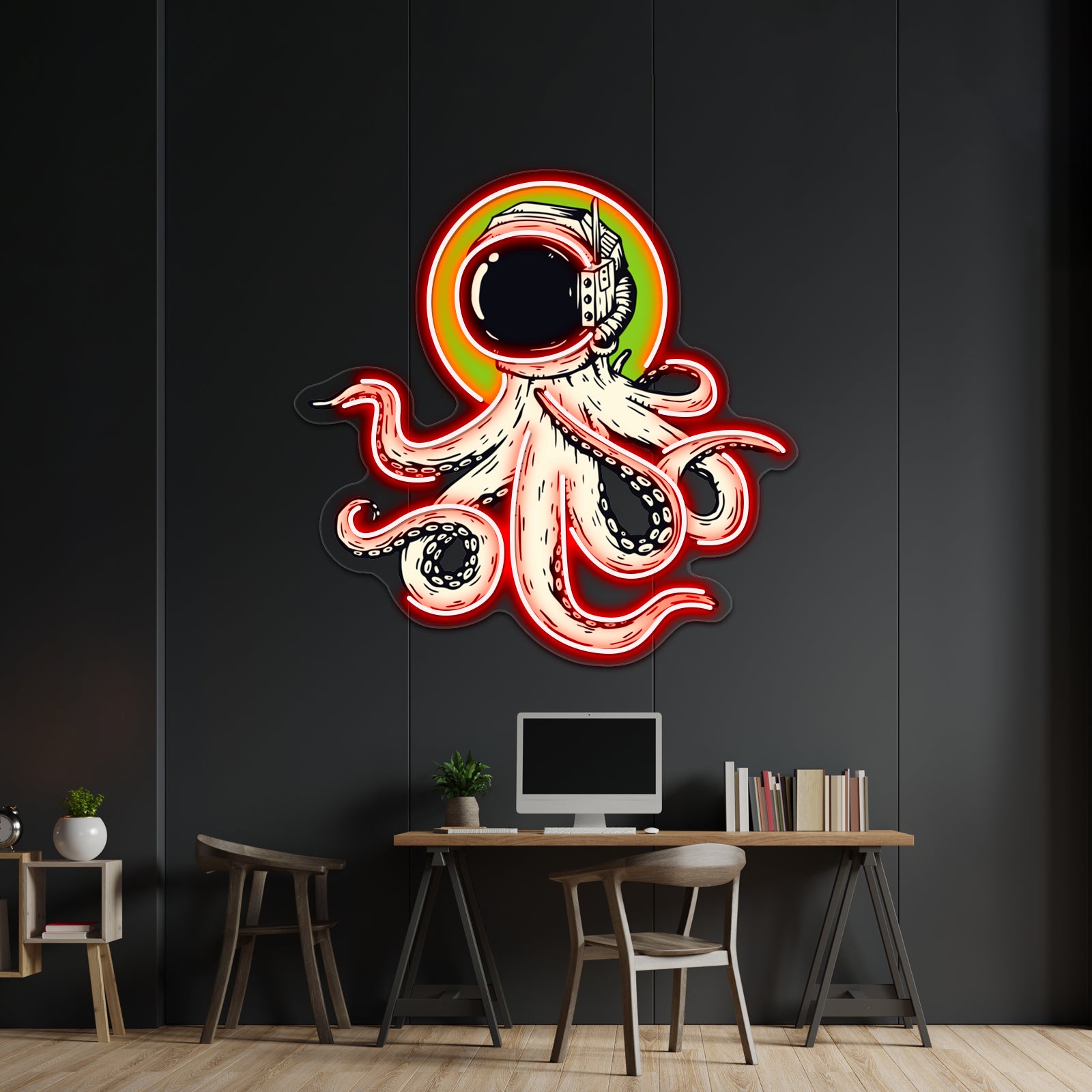 Octopus In Space Wall Artwork Neon Signs | Shineneon