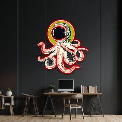 Octopus In Space Wall Artwork Neon Signs