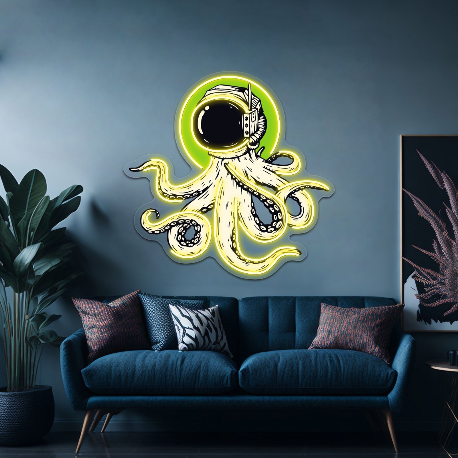 Octopus In Space Wall Artwork Neon Signs | Shineneon
